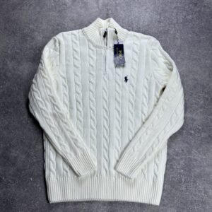 Half zip ralph blanc creme